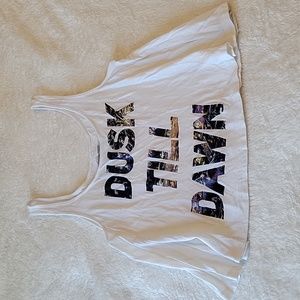 Dusk Till Dawn size S Crop Tank Top